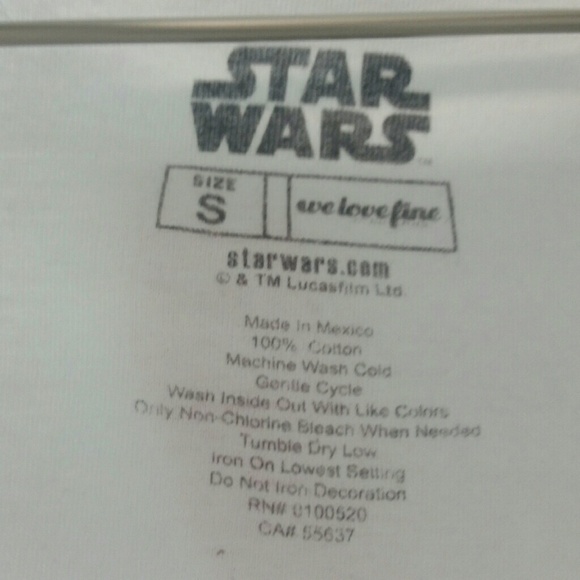 NwT Star Wars Shirt, sz S - Picture 3 of 3